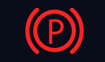 Parkeringsbroms aktiv eller felmeddelande